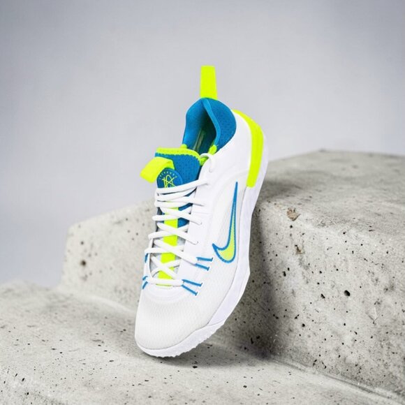 Nike Huarache 9 Elite Turf TF LAX SE Lacrosse Shoes Cleats White Blue FV6148 100 main image 5